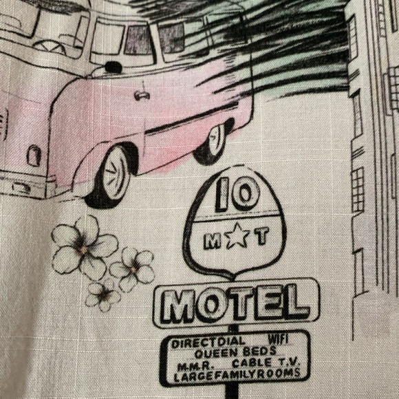 ZARA HAWAIIAN STYLE BUTTON DOWN SHORT SLEEVE TOP - Picture 7 of 11